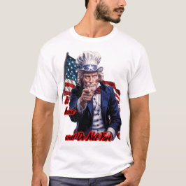 Camiseta Conselho do nosso tio Sam Patriota em Branco