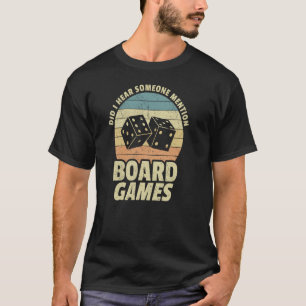 Camiseta Conselho Games Entusiasta Dizendo Dice do Jogo do 