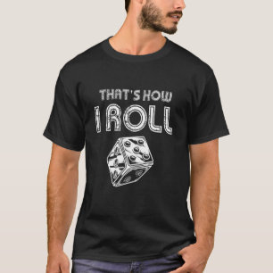Camiseta Conselho Jogo Jogador de Dice Jogador de Jogos Est