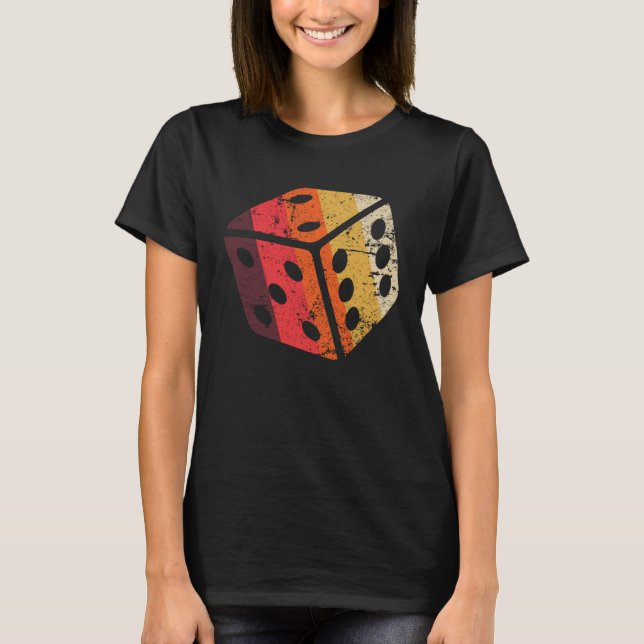 Camiseta Conselho Jogo Quebra-cabeça de Jogo Dice Crianças  (Frente)