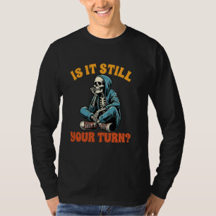 Camiseta Conselho Jogo Sobre Esqueleto Noite De Jogo É Aind