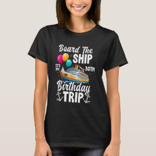 Camiseta Conselho O Navio É Meu Cruzeiro aniversário de 30