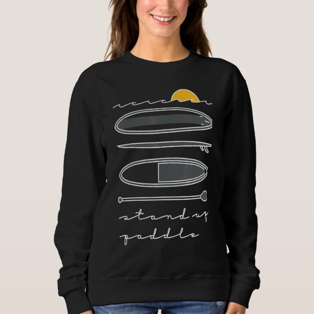 Camiseta Conselho Paddle Para Cima Pule Para Cima Paddle Su (Frente)