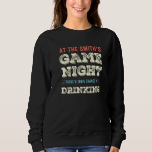 Camiseta Conselho Smith Game Night Game 100 Chance Bebendo