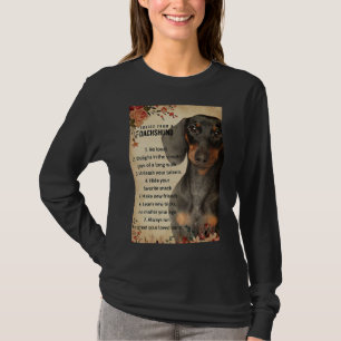 Camiseta Conselhos De Um Dachshund