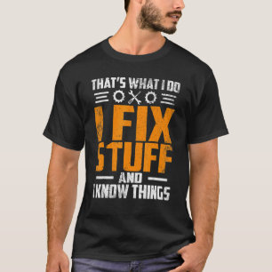 Camiseta Consertando Mecânico É isso que faço Eu conserto c
