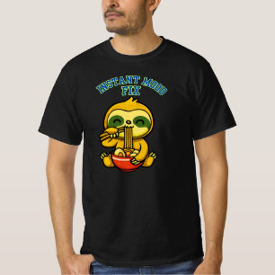 Camiseta Conserto de Humor Instantâneo Design de Preguiça F