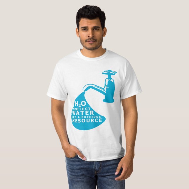Camiseta Conservação da água (Frente Completa)