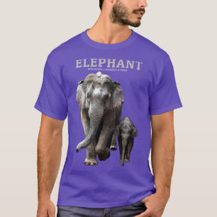 Camiseta Conservação da fauna selvagem de elefantes