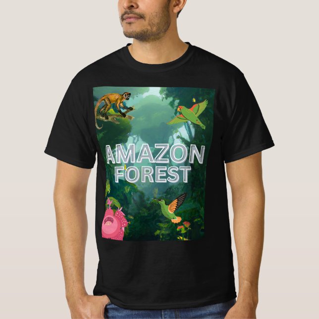 Camiseta Conservação da Floresta Amazônica - Floresta Amazô (Frente)