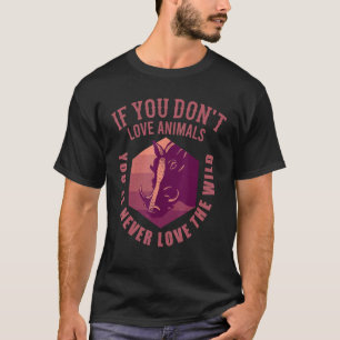 Camiseta Conservação Da Natureza Protege A Vida Selvagem