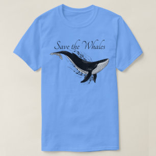 Camiseta Conservação Salve as Baleias