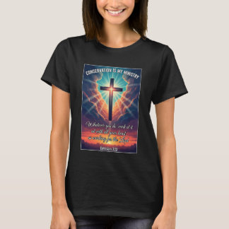 Camiseta Conservacionista Cristão A Conservação é Meu Minis