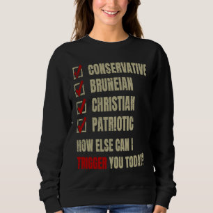 Camiseta Conservador Cristão Patriótico Bruneano
