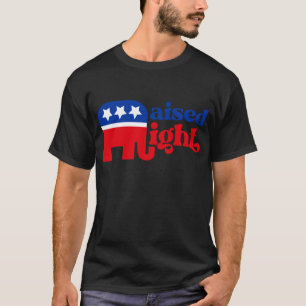 Camiseta Conservador do GOP Trump Republicano Levantou à Di