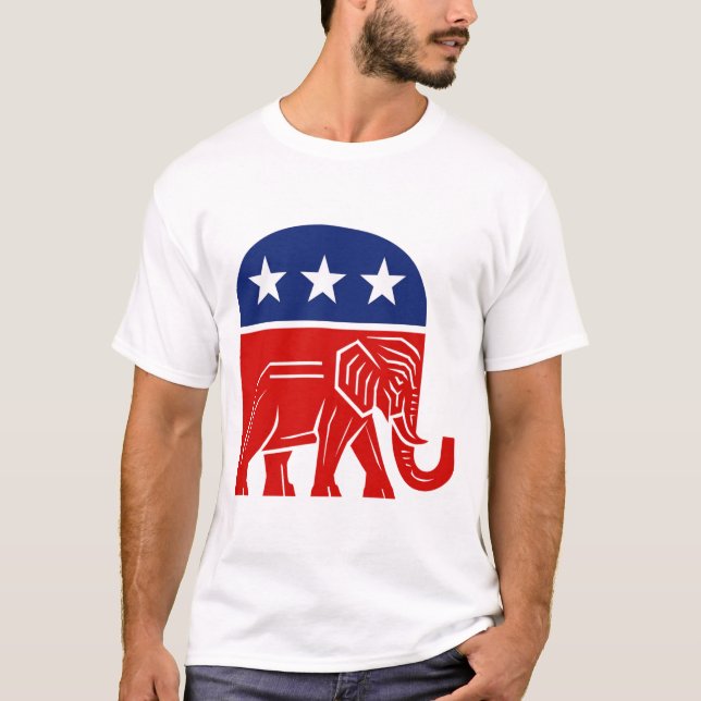 Camiseta 🐘 Conservador Elefante Republicano (Frente)