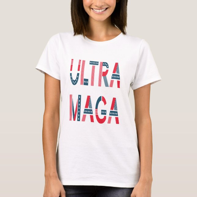 Camiseta Conservador Republicano Patriótico Ultra MAGA Trum (Frente)