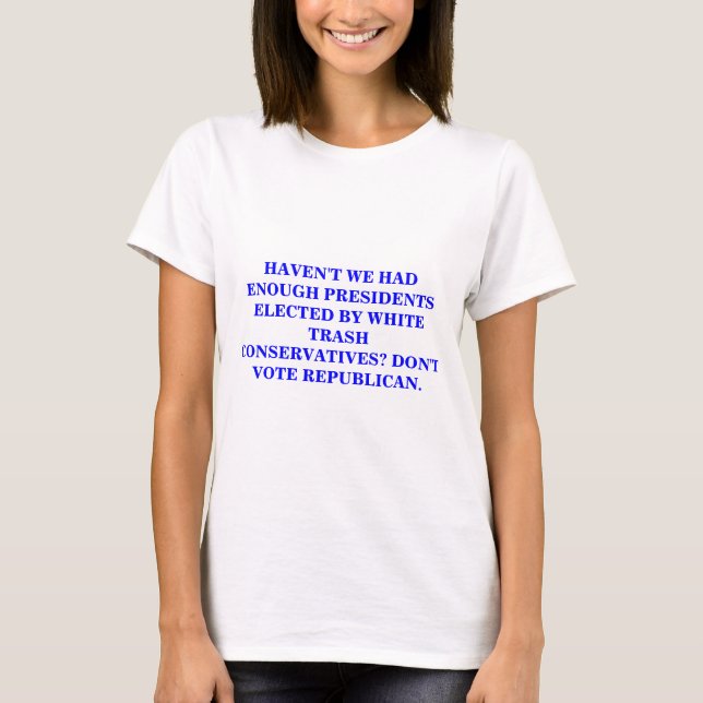 CAMISETA CONSERVADORES DO LIXO BRANCO (Frente)