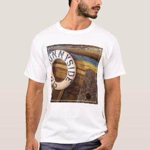 Camiseta Conservante de vida velho em uma fábrica de