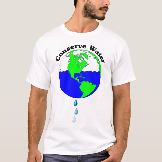 Camiseta Conservar água (Frente)