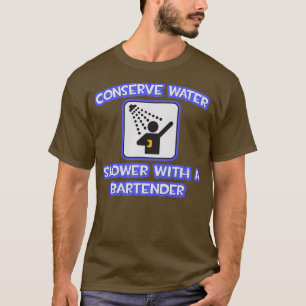 Camiseta Conservar Chá De Água Com Um Barman