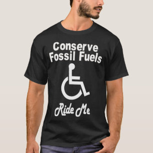 Camiseta Conservar Combustíveis Fósseis Branco