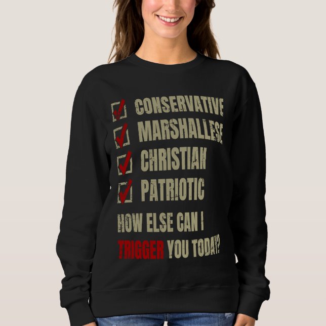 Camiseta Conservative Marshallese Christian Patriotic (Frente)