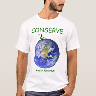 Camiseta Conserve o impulso angular