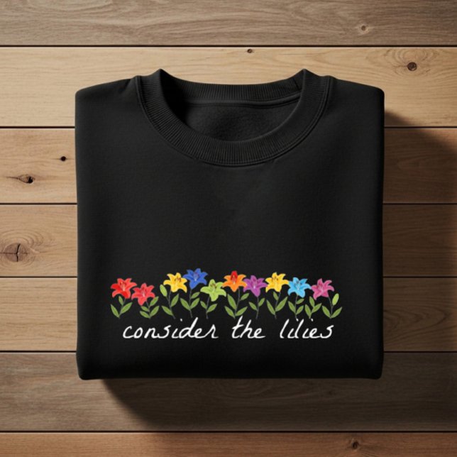 Camiseta Consider the lilies (Criador carregado)
