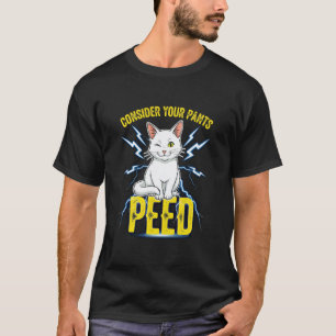 Camiseta Considere Seu Calção Fez Xixi Engraçado Gato Maluc