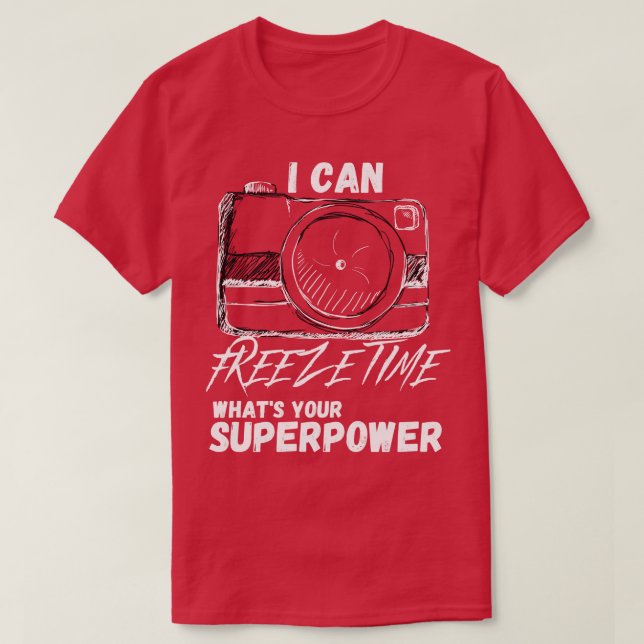 Camiseta Consigo Congelar Tempo 1 (Frente do Design)
