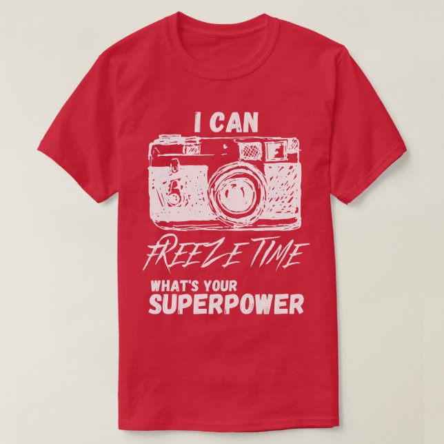 Camiseta Consigo Congelar Tempo 2 (Frente do Design)
