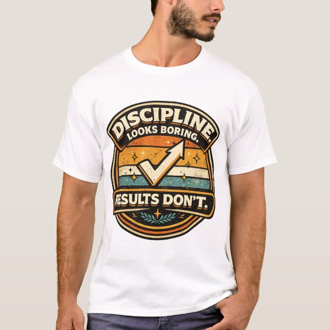 Camiseta Consistency Motivation Badge Art (Frente)