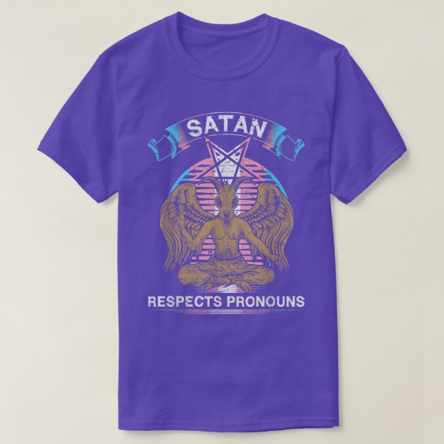 Camiseta Consolas de Satã Trans, MTF transexual FTM, Transg (Frente do Design)
