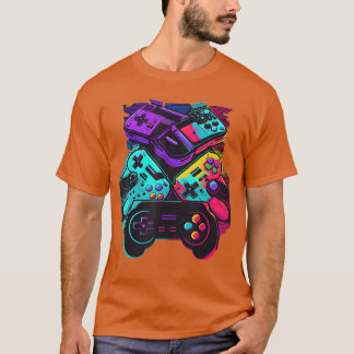 Camiseta Console Control Classic Black Gaming boy