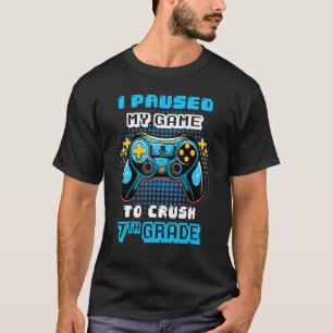 Camiseta Console De Jogo Pausei Meu Jogo Para Esmagar 7