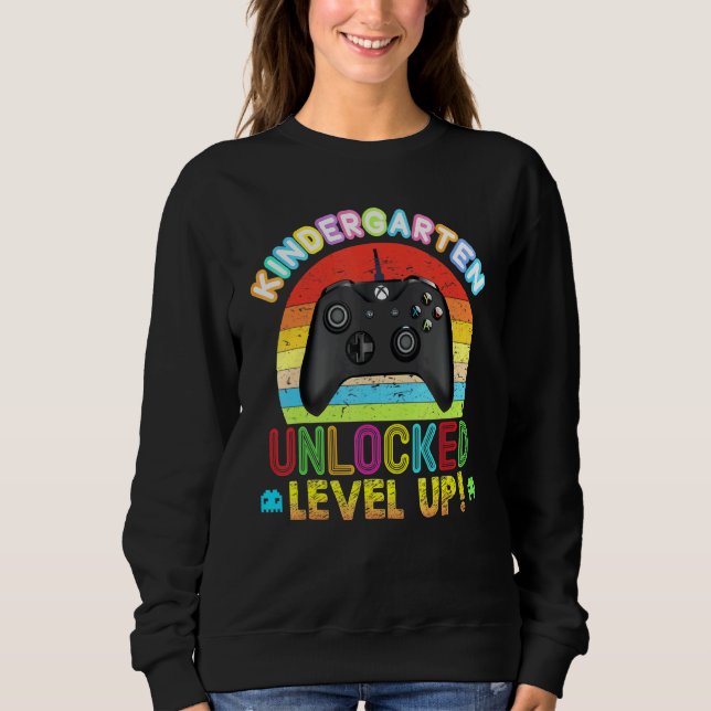 Camiseta Console de videogame de nível up desbloqueado do K (Frente)