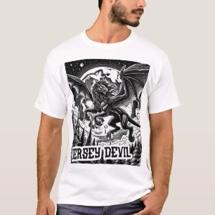 Camiseta Conspiração Criptida - O Diabo de Jersey