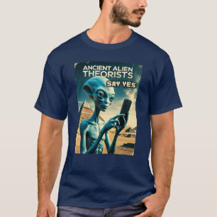 Camiseta Conspiração da Pirâmide OVNI da Alienígena Antiga