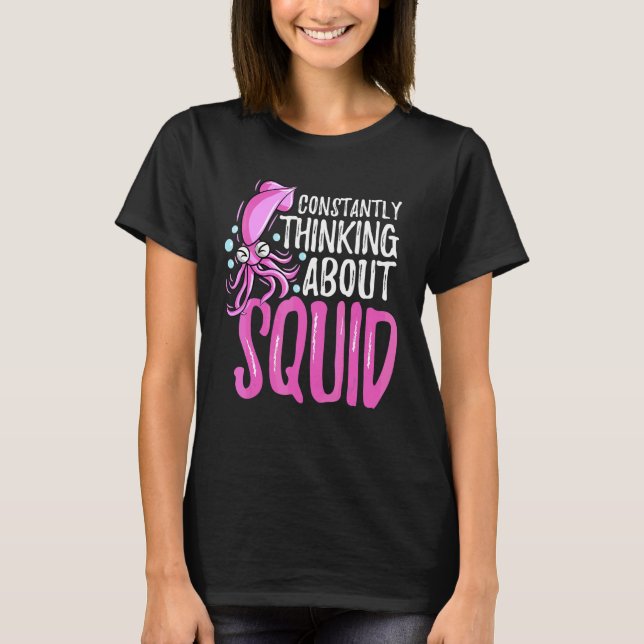 Camiseta Constantemente Pensando em Lula L polvo Choco (Frente)