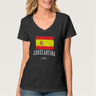 Camiseta Constantina Espanha Es Flag City Bandera Ropa