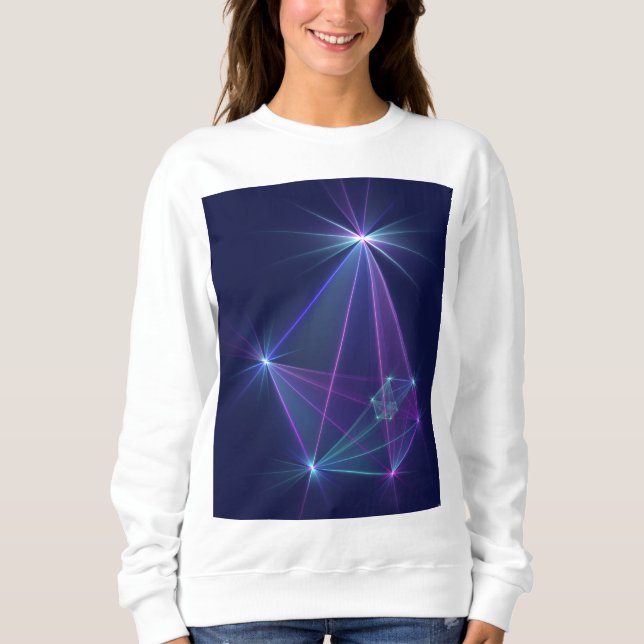 Camiseta Constelação, Arte Fractal Fantasia Abstrata (Frente)
