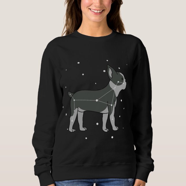 Camiseta Constelação de Boston Terrier (Frente)