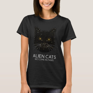 Camiseta Constelação de Gatos Espaciais - Nós Vemos em Paws