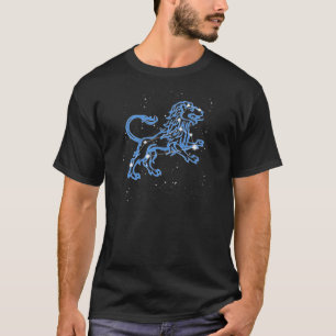 Camiseta Constelação de Leão e Signo do Zodíaco com Estrela