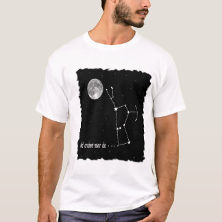 Camiseta Constelação de Orion com Lua cheia