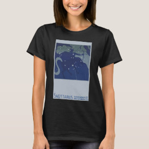 Camiseta Constelação de Sagitário Astrologia Zodiacal Vinta