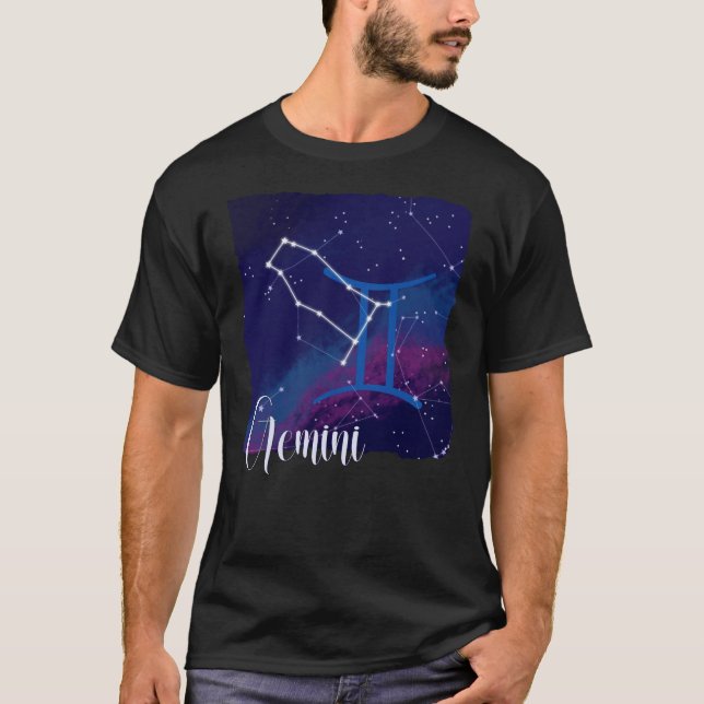 Camiseta Constelação Gemini Zodiac (Frente)