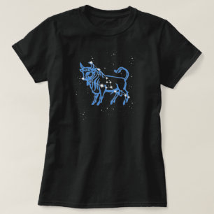 Camiseta Constelação Taurus e Sinal Zodíaco com Estrelas