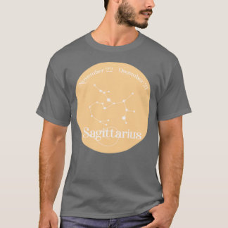 Camiseta Constelações de Sagitário Laranja